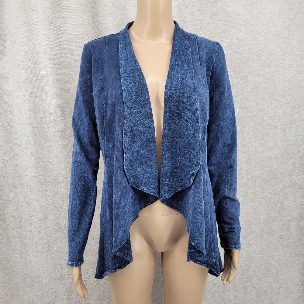 Testimony Los Angeles VICTORIAN JACKET MWJ66 Blue Open Front Cardigan